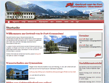 Tablet Screenshot of gymnasium-oberstdorf.com